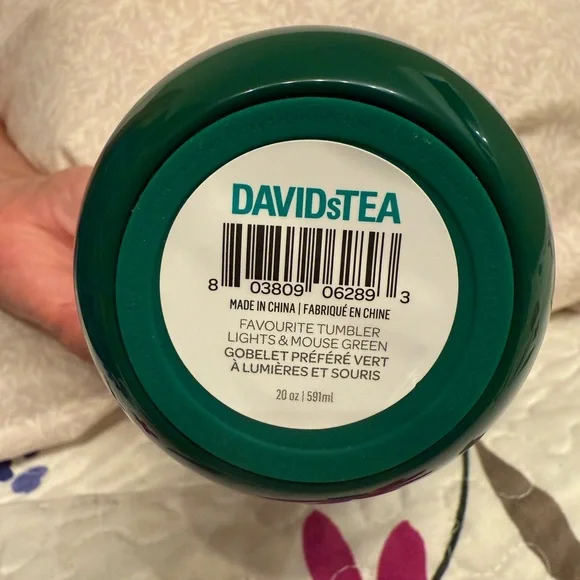 DAVIDsTEA Green Festive Lights Tumbler - Picture 3 of 3
